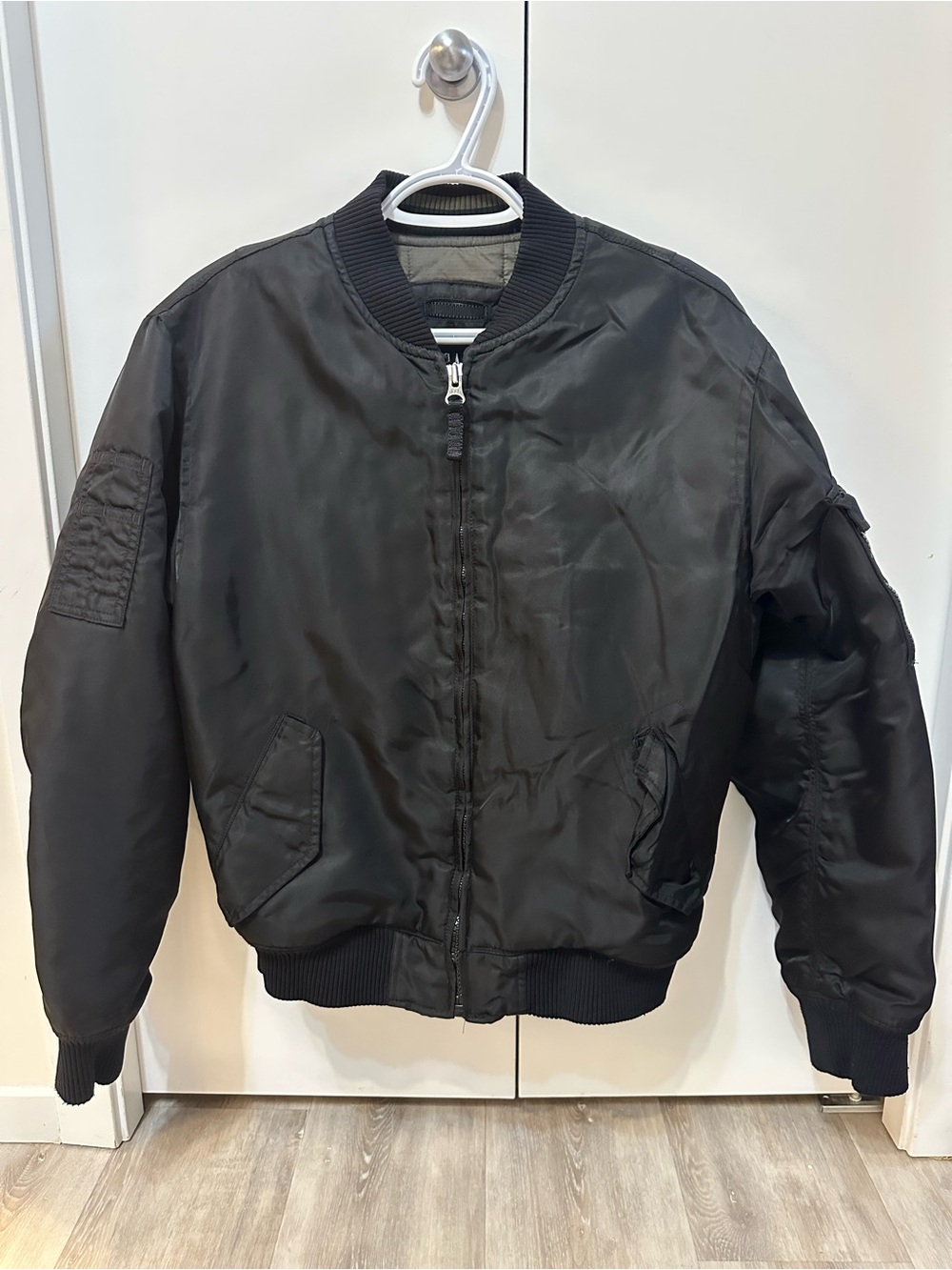 Vintage GAP (2003) Men's Black Bomber Jacket, Size Small - Picture 1 of 5